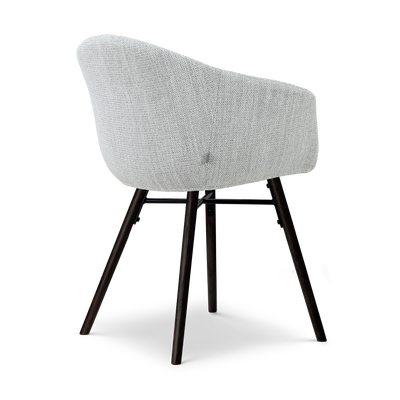 Eetkamerstoel Nena-Otis - zwart houten onderstel