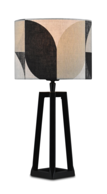 Tafellamp Lorenzo retro zwart