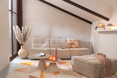 Bankelementen Grid Beige