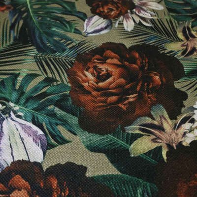 Kussen linnenlook Flower Leaves