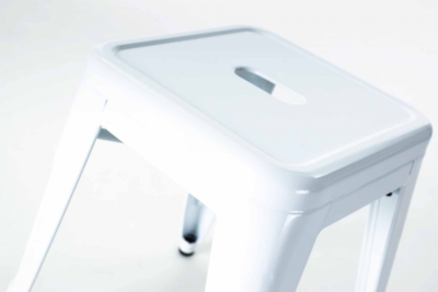 Metalen krukje Café (zithoogte 45 cm)