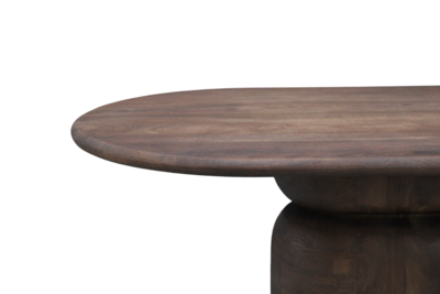 Eettafel Lissabon ovaal kolompoot 240cm