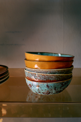 HK 70 ceramics pasta bowl patina