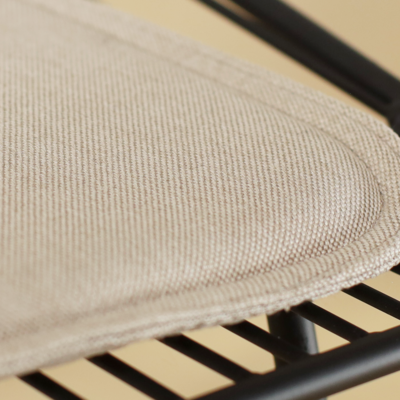 Draadstoel Pluck metaal - met zitkussen