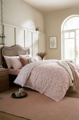 bedtextiel laura ashley shepherds purse blush pink