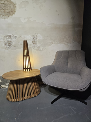 Interieurdirekt  Vloerlamp Anto  Teakhout 60cm