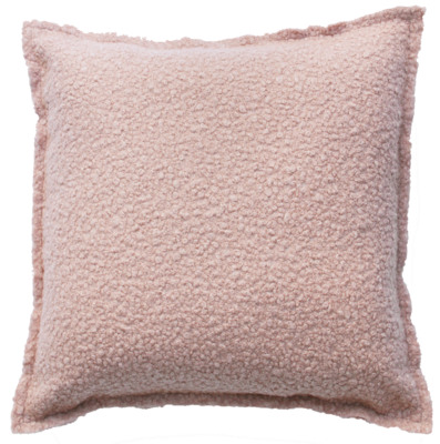 Kussen bouclé oud roze