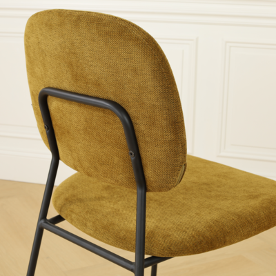 Eetkamerstoel Jasmijn - zwart onderstel