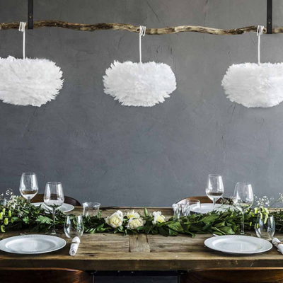 Hanglamp EOS Mini Ø35cm + koordset wit