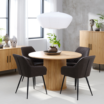 Lenn houten eettafel