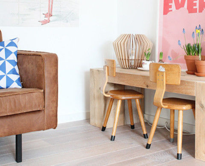 Original houten lampenkap