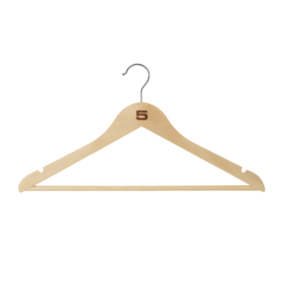 Kledinghangers hout - set van 24
