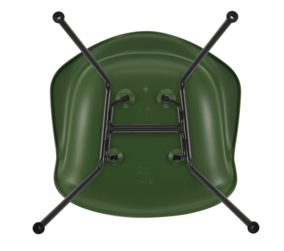 Vitra stoel Eames DAX Basic Dark onderstel