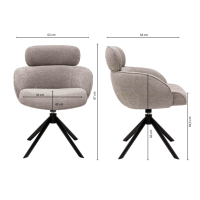 Kick draaistoel Kian