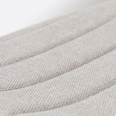 Nola-Liz zwart draaibare eetkamerstoel - Witte zitting met armleuningen (incl. zitkussen)