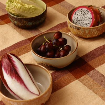 HKliving Tapas Bowls 70's Ceramics - Set van 4