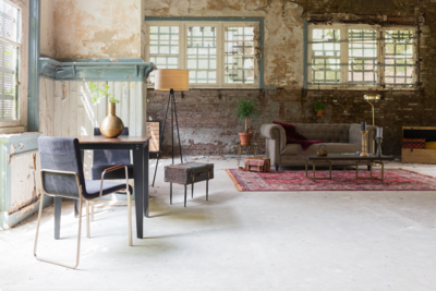 Dutchbone Vloerkleed Bid old red