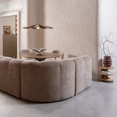 Mojo Eetbankje met rugleuning - Donkerzand