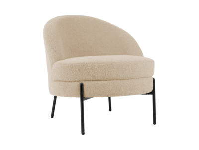 Fauteuil Noble Teddy Curl polyester
