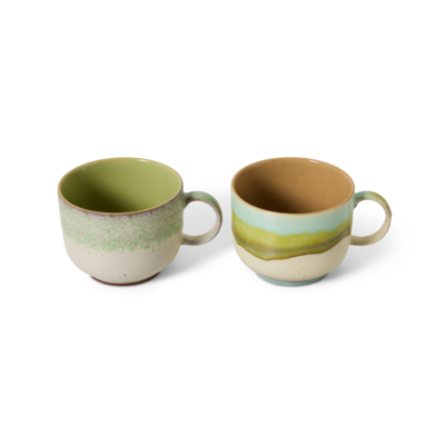 70s ceramics: tea cups, neo (set of 2)