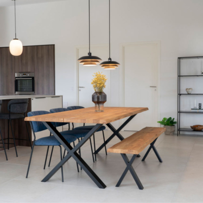 Eikenhouten eettafel Fendi