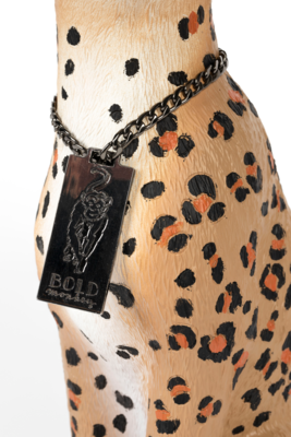 Bold Monkey kaarsenhouder Proudly Crowned Panther