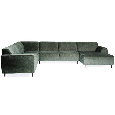 JaxxChoice hoekbank U-model Rikki groen