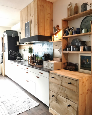 Leren handgrepen set van 2 - maat L