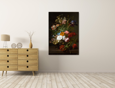 Bloemstillevens uit het Mauritshuis en rijksmuseum - Canvas schilderij