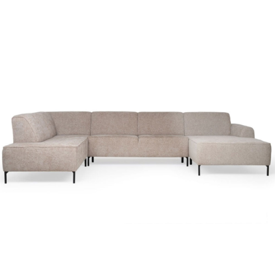 JaxxChoice hoekbank U-model Lotta bruin