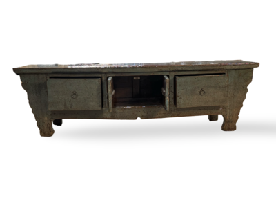 Tv Dressoir groen 4 deur lak uniek