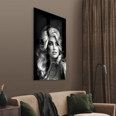 Walljar acrylglas schilderij - Dolly Parton