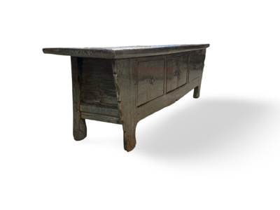 Tv Dressoir groen 4 deur lak uniek