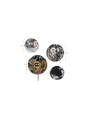 Bold Monkey wandlamp No food here (set van 4)