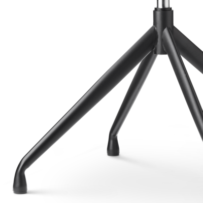 Nola-Liz zwart draaibare eetkamerstoel - Witte zitting met armleuningen (incl. zitkussen)