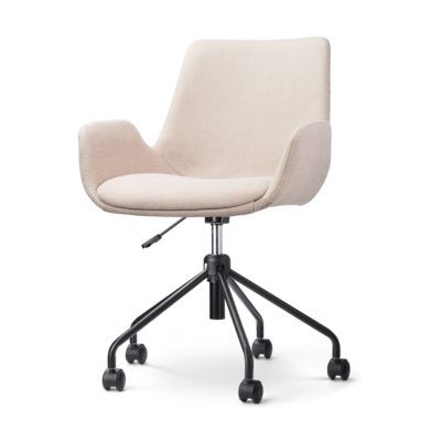 Bureaustoel Nout-Eef zwart onderstel