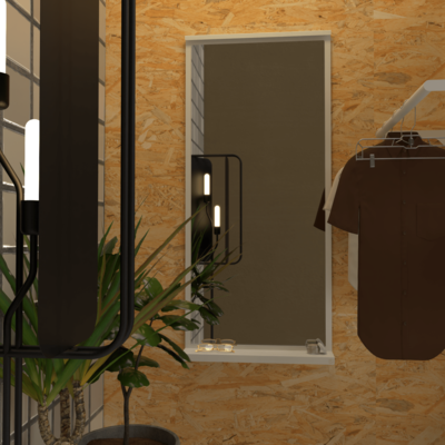 Steellish spiegel Murano XL