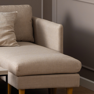 Hoekbank Jelle 2-zits - met verstelbare chaise longue