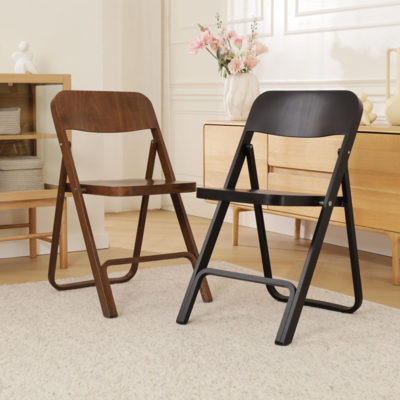 Flip - Houten klapstoel en rek