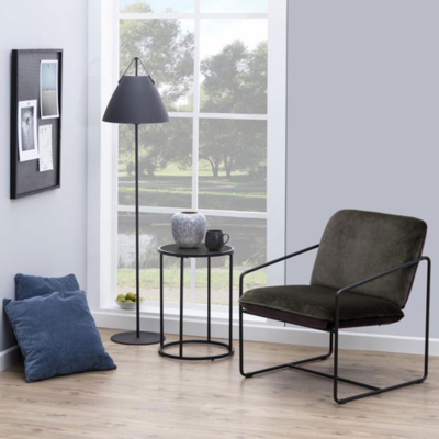 Industriële bijzettafel Vic