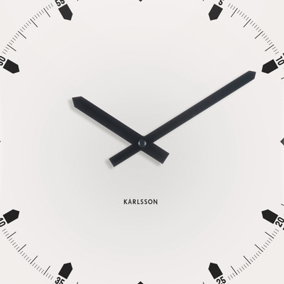 Wandklok Sucinto Dome Vierkant