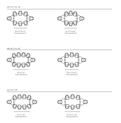 Studio HENK tafel Butterfly Ovaal - zwart frame, zwarte beits