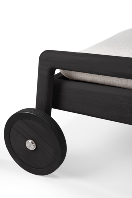 Ethnicraft - Outdoor - Teak Jack adjustable lounger - zwart