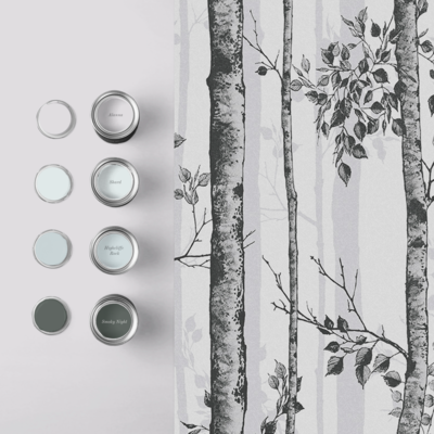 Graham &amp; Brown  vliesbehang  Albero  Zwart/Wit