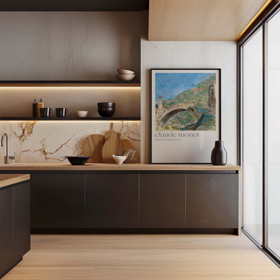 Poster Claude Monet - Bridge at Dolceacqua