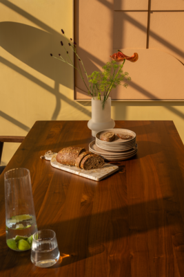 Eettafel Axel massief walnoot