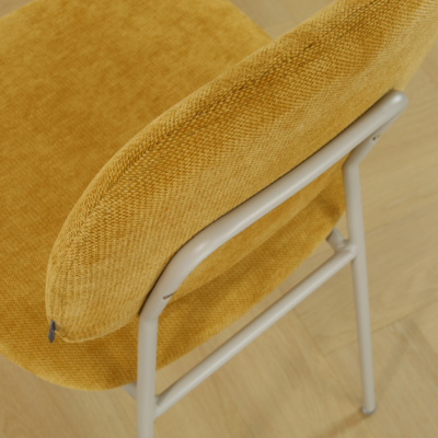 Eetkamerstoel Jasmijn - grijsbeige onderstel