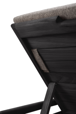 Ethnicraft - Outdoor - Teak Jack adjustable lounger - zwart