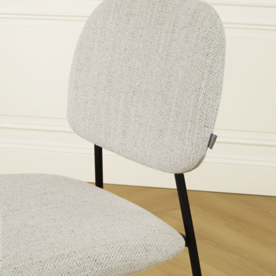 Eetkamerstoel Jasmijn - zwart onderstel