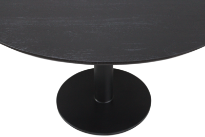 Eettafel Berlijn rond 150cm zwart